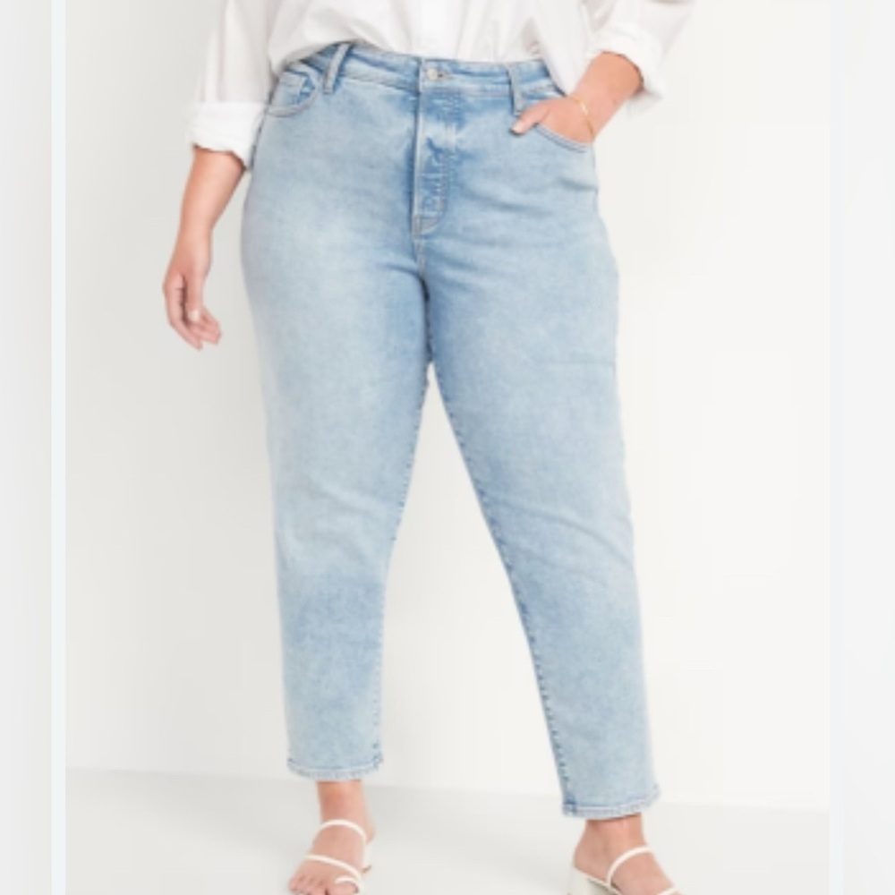 Old Navy Woman’s O.G. Straight Hi-Rise Jeans Secret Smooth Pockets 18 Petite